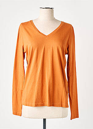 T-shirt orange CREAM pour femme