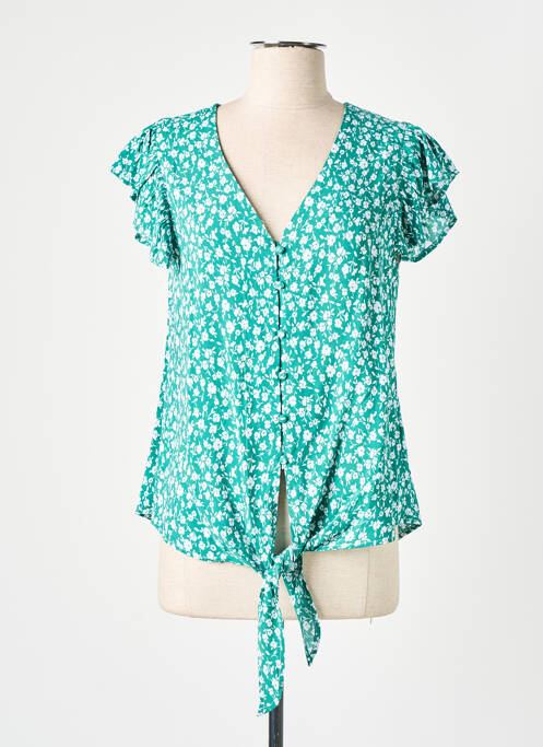 Chemisier manches courtes manches courtes vert MOLLY BRACKEN femme