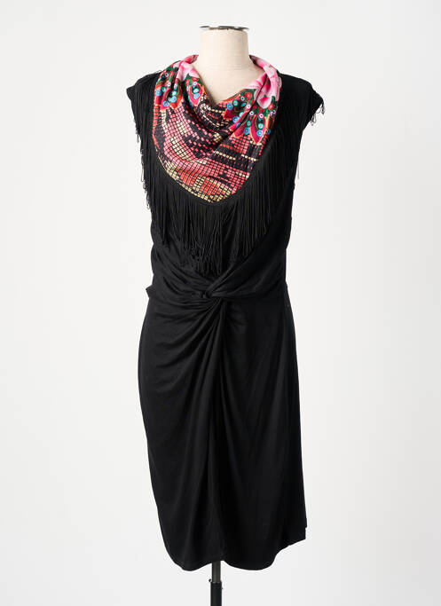 Robe mi-longue noir DESIGUAL pour femme