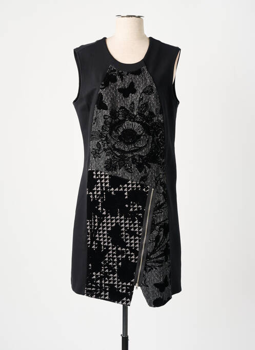 Robe mi-longue noir DESIGUAL pour femme