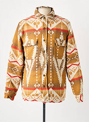 Manteau court col chemisier sans capuche beige FRILIVIN homme