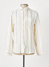 Chemise manches longues manches longues beige KHARMA homme