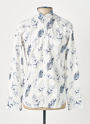Chemise manches longues manches longues bleu KHARMA homme