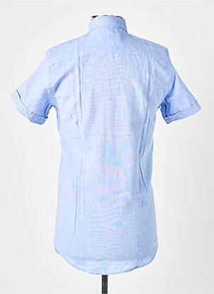 Chemise manches courtes coupe cintrée bleu HOPENLIFE homme
