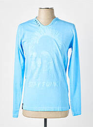 T-shirt coupe cintrée manches longues bleu HOPENLIFE homme