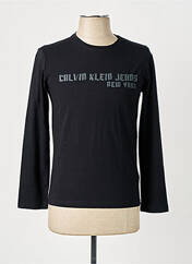 T-shirt noir CALVIN KLEIN pour homme seconde vue