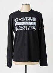 T-shirt noir G STAR pour homme seconde vue