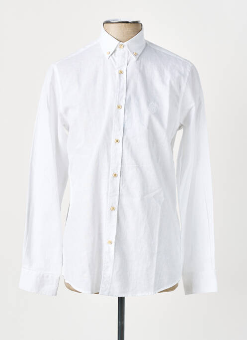 Chemise manches longues blanc MARCO FRANK pour homme