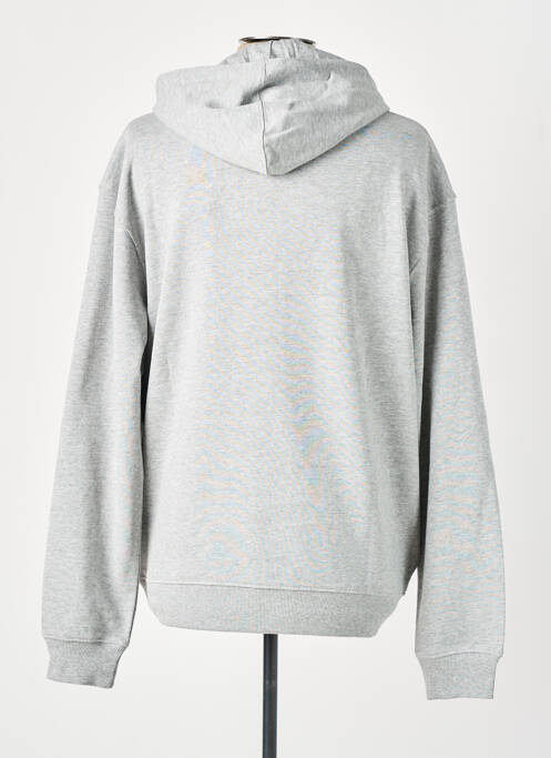 Sweat-shirt à capuche gris SCHOTT pour homme