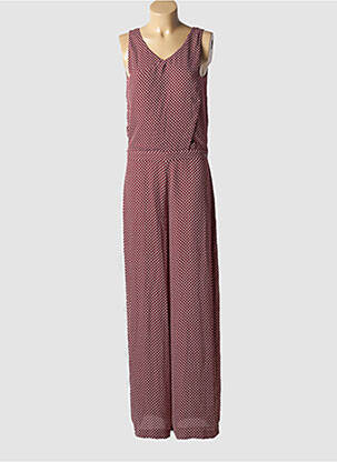 Combi-pantalon fermeture zippée au dos sans manche rouge PEPE JEANS femme