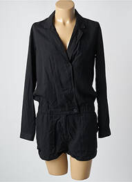 Combishort poches manches longues noir LE TEMPS DES CERISES femme