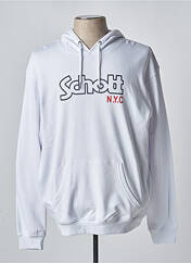 Sweat-shirt à capuche blanc SCHOTT pour homme seconde vue