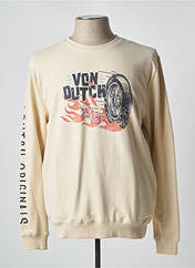 Sweat-shirt beige VON DUTCH pour homme seconde vue