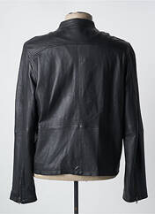 Veste en cuir noir ARTURO pour homme seconde vue