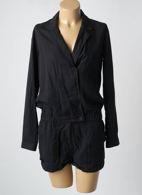 Combishort poches manches longues noir LE TEMPS DES CERISES femme