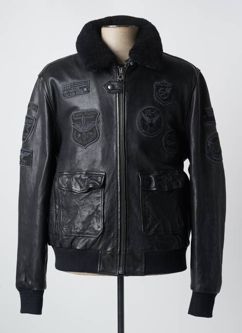 Blouson noir DAYTONA pour homme