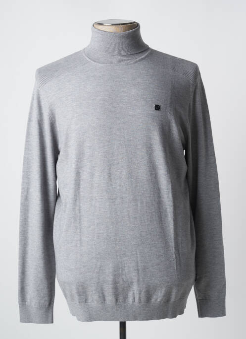 Pull col roulé gris KAPORAL pour homme