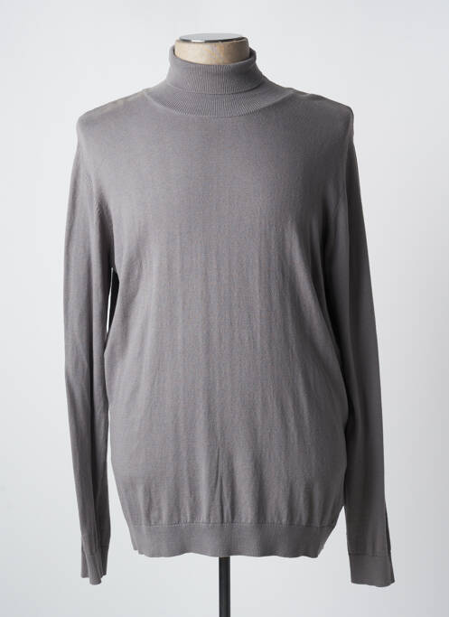 Pull col roulé gris TIFFOSI pour homme