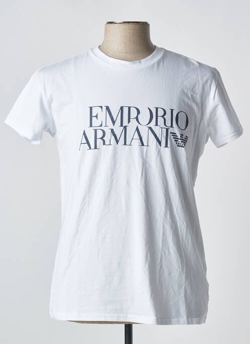 T-shirt blanc EMPORIO ARMANI pour homme