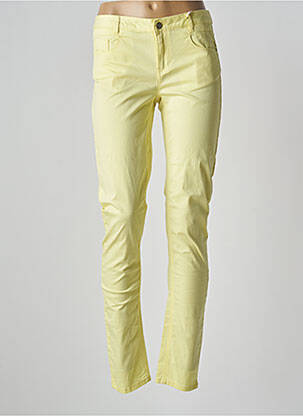 Pantalon slim poches jaune LPB femme