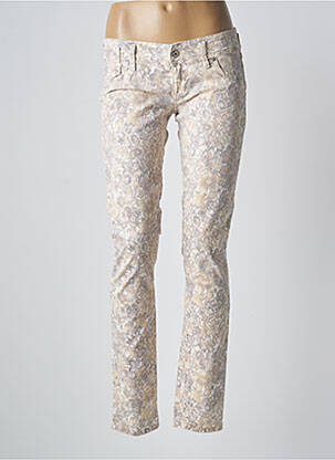 Pantalon slim poches beige FREESOUL femme