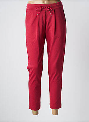 Pantalon 7/8 taille élastique rouge LPB femme