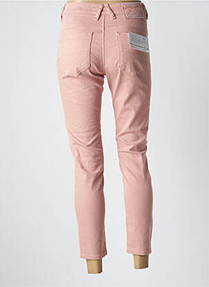 Pantalon 7/8 fermeture zippée sous rabat boutonné rose SALSA femme
