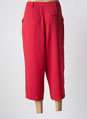 Pantalon 7/8 fermeture zippée sous rabat boutonné rouge KAPORAL femme