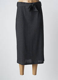 Jupe mi-longue coupe droite gris SYSTEMACTION femme