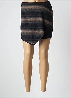 Jupe courte coupe droite noir LPB femme
