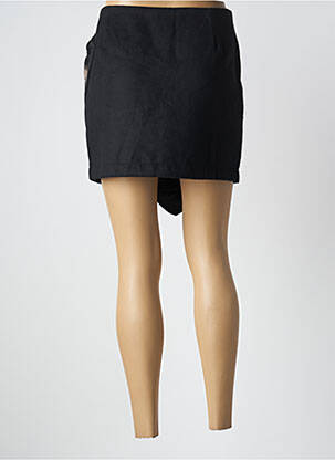 Jupe courte coupe droite noir LPB femme