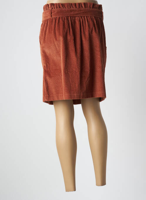 Jupe courte marron GRACE & MILA pour femme