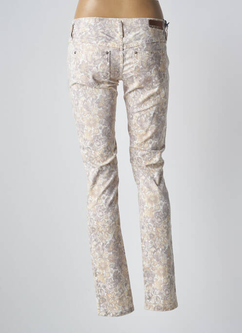 Pantalon slim beige FREESOUL pour femme