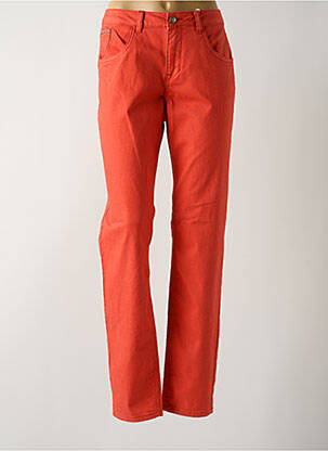 Jeans coupe slim stretch taille normale orange CREAM femme