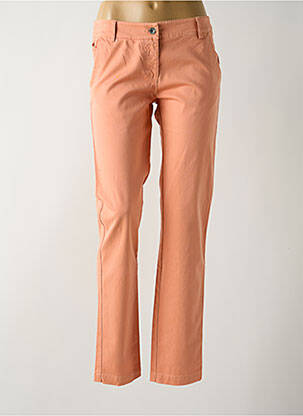Pantalon slim tissage popeline taille normale orange PAKO LITTO femme