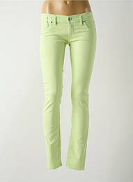 Jegging stretch taille basse vert FREESOUL femme