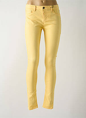 Jegging stretch taille basse jaune B.YOUNG femme
