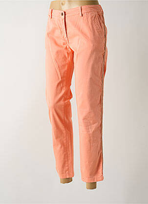 Pantalon chino broderie galons latéraux taille basse orange PAKO LITTO femme