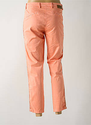 Pantalon chino broderie galons latéraux taille basse orange PAKO LITTO femme