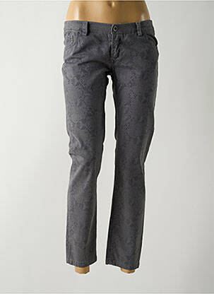 Pantalon 7/8 stretch taille basse gris PAKO LITTO femme
