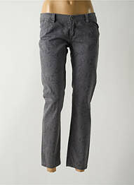 Pantalon 7/8 stretch taille basse gris PAKO LITTO femme