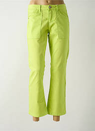 Pantalon 7/8 stretch taille normale vert CREAM femme