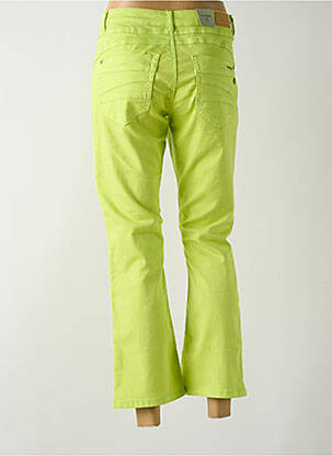 Pantalon 7/8 stretch taille normale vert CREAM femme