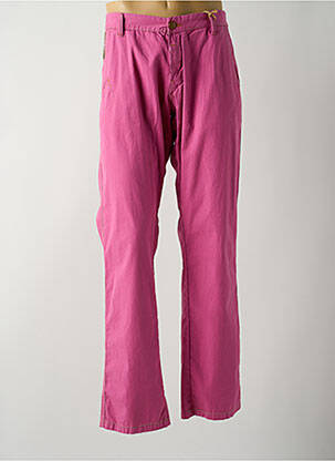 Pantalon droit tissage popeline taille normale rose NO EXCESS homme