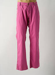 Pantalon droit tissage popeline taille normale rose NO EXCESS homme