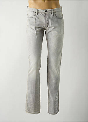 Jeans coupe slim fermeture boutonnée sur le devant taille basse gris FREESOUL homme