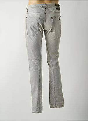Jeans coupe slim fermeture boutonnée sur le devant taille basse gris FREESOUL homme