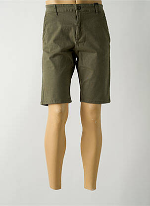 Bermuda tissage popeline taille normale vert HOPENLIFE homme