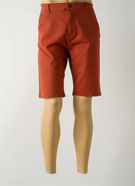 Bermuda tissage popeline taille normale orange HOPENLIFE homme