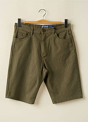 Bermuda tissage popeline taille normale vert HOPENLIFE homme